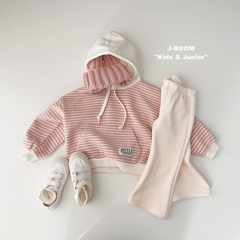 J-Room - Korean Children Fashion - #fashionkids - Stripe Hood Sweatshirt - 8