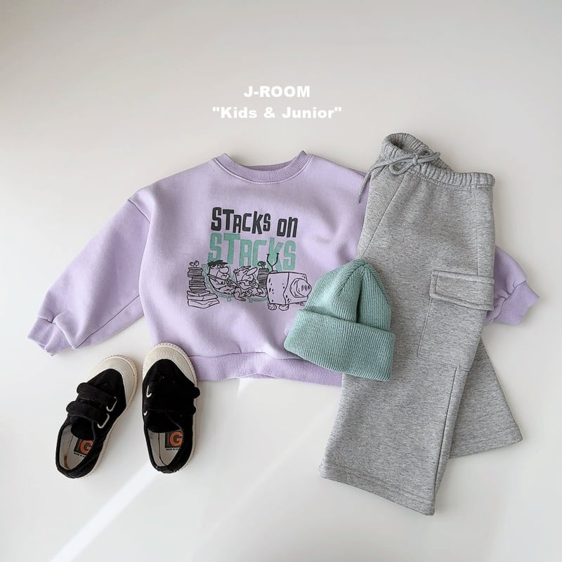 J-Room - Korean Children Fashion - #fashionkids - Fleece Cargo Wide Pants - 7