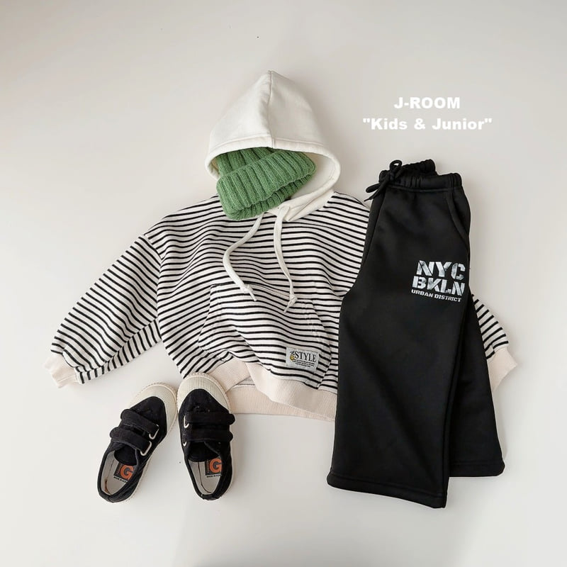 J-Room - Korean Children Fashion - #kidzfashiontrend - Stripe Hood Sweatshirt - 11