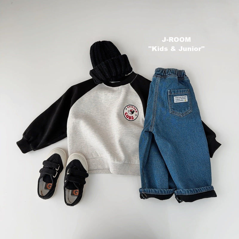J-Room - Korean Children Fashion - #kidzfashiontrend - Chicago Raglan Sweatshirt - 9