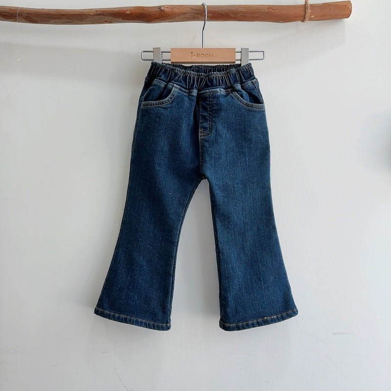 J-Room - Korean Children Fashion - #kidzfashiontrend - Mink Stretch Denim Bootcut Pants - 10
