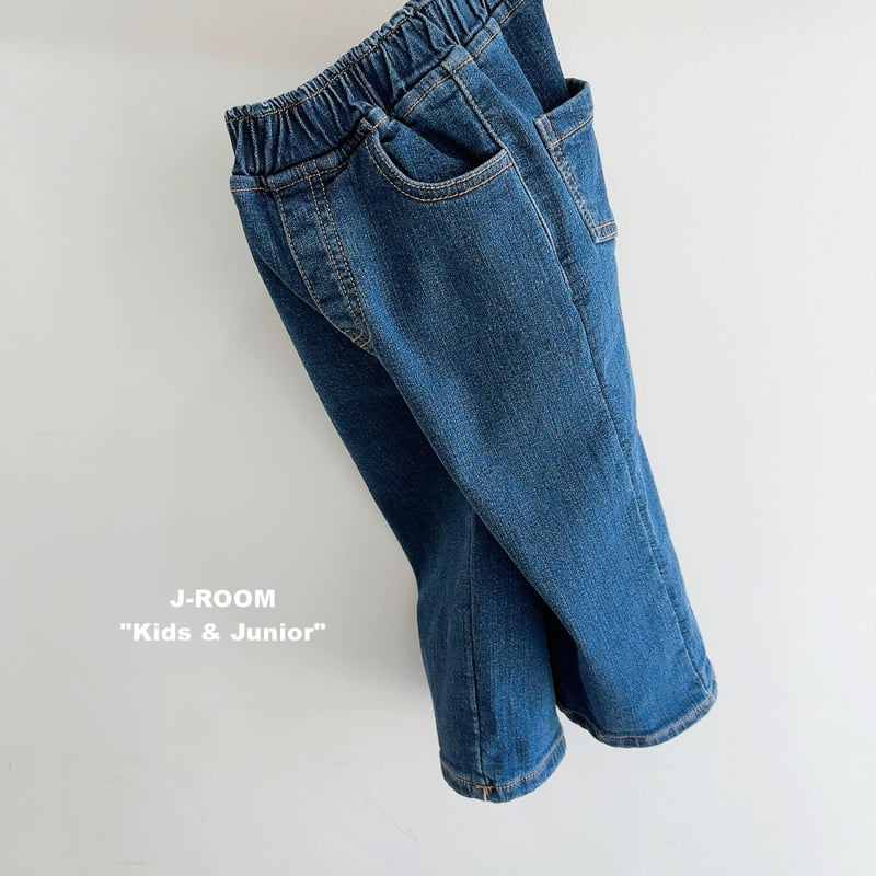 J-Room - Korean Children Fashion - #kidzfashiontrend - Interlock Stretch Straight Jeans - 2