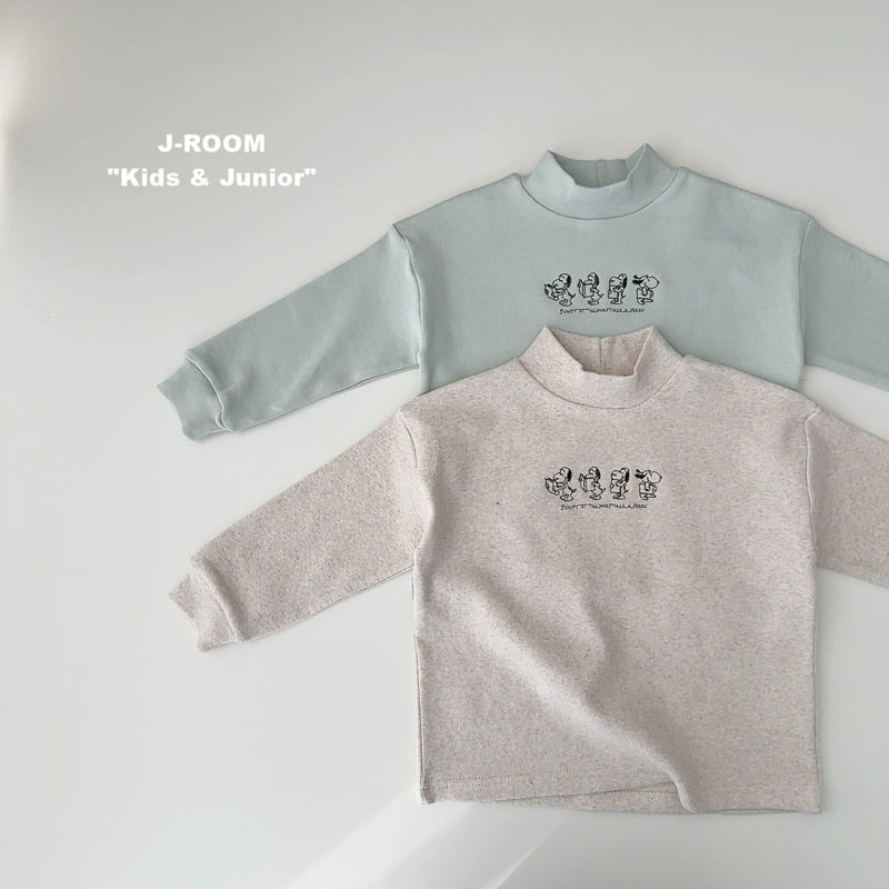 J-Room - Korean Children Fashion - #littlefashionista - Puppy Embroidery Half Turtleneck - 6