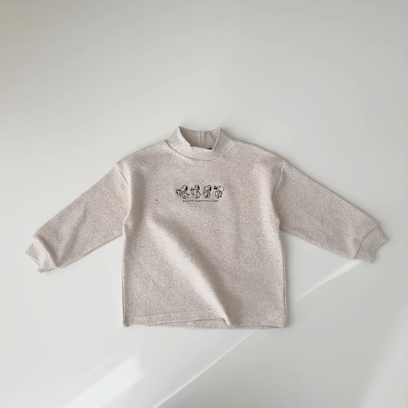 J-Room - Korean Children Fashion - #magicofchildhood - Puppy Embroidery Half Turtleneck - 7