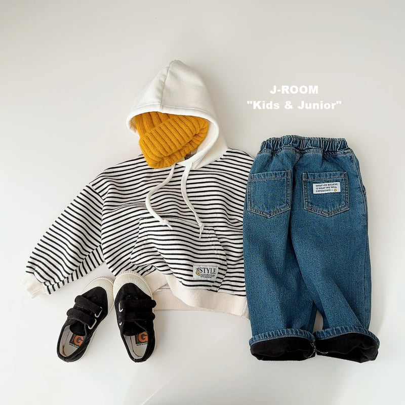 J-Room - Korean Children Fashion - #magicofchildhood - Bonding Wide Denim Pants - 10