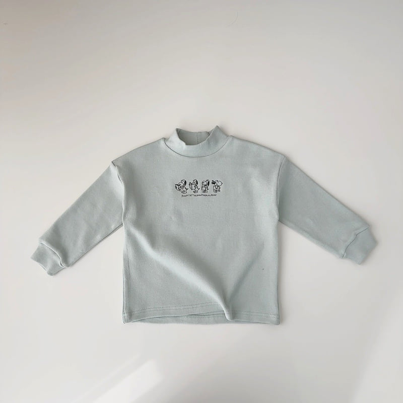 J-Room - Korean Children Fashion - #minifashionista - Puppy Embroidery Half Turtleneck - 8