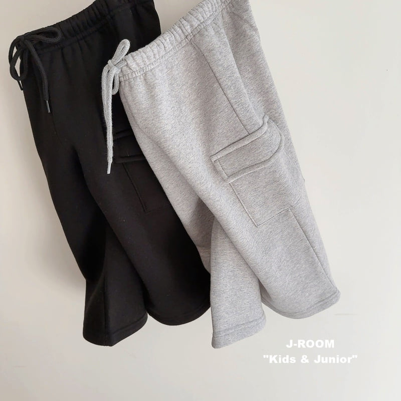 J-Room - Korean Children Fashion - #magicofchildhood - Fleece Cargo Wide Pants - 4