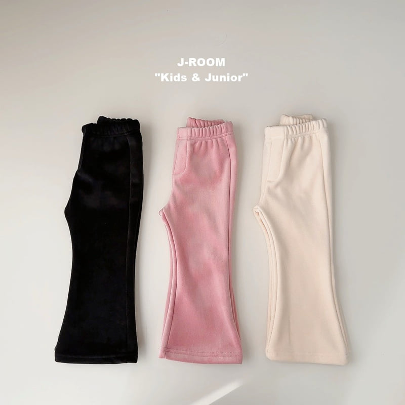 J-Room - Korean Children Fashion - #minifashionista - Fine Rib Velour Bootcut Pants - 5