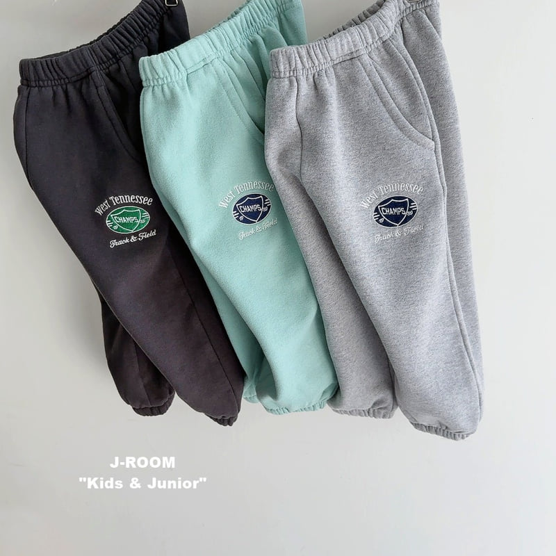 J-Room - Korean Children Fashion - #minifashionista - Champ Embroidery Jogger Pants - 2