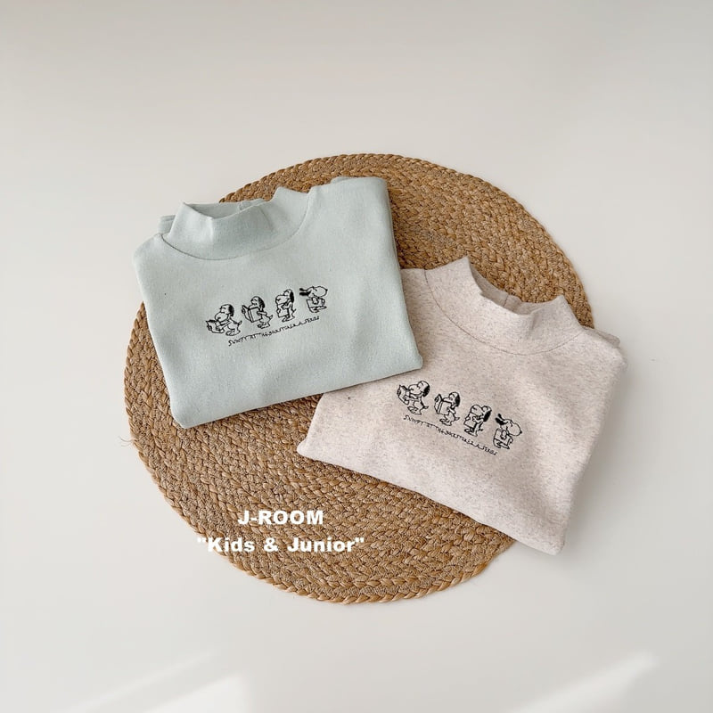 J-Room - Korean Children Fashion - #prettylittlegirls - Puppy Embroidery Half Turtleneck - 9