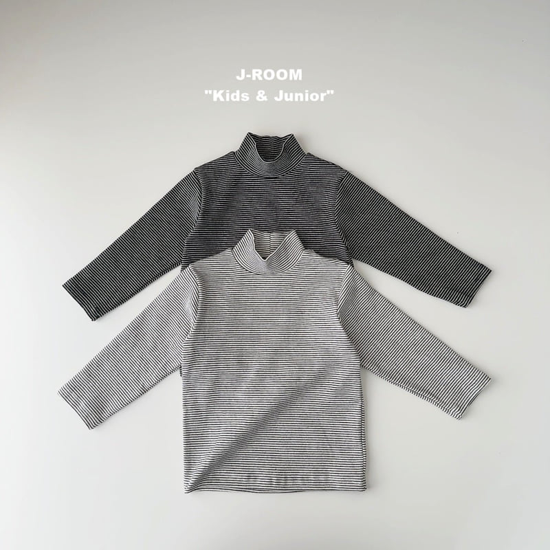 J-Room - Korean Children Fashion - #stylishchildhood - Basic Stripe Turtleneck - 6