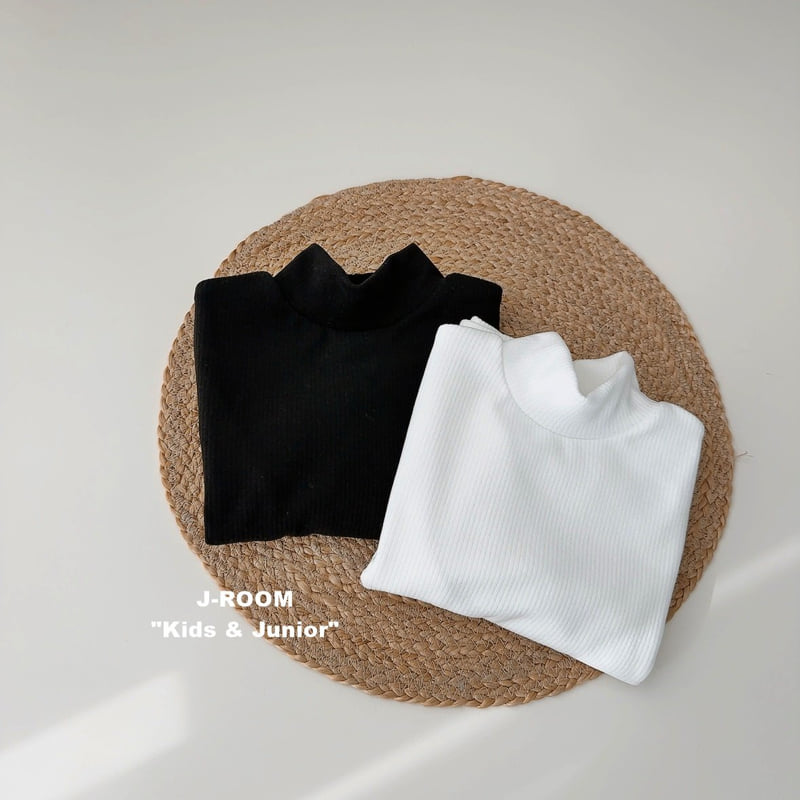 J-Room - Korean Children Fashion - #todddlerfashion - Basic Ribbed Turtleneck Tee - 9