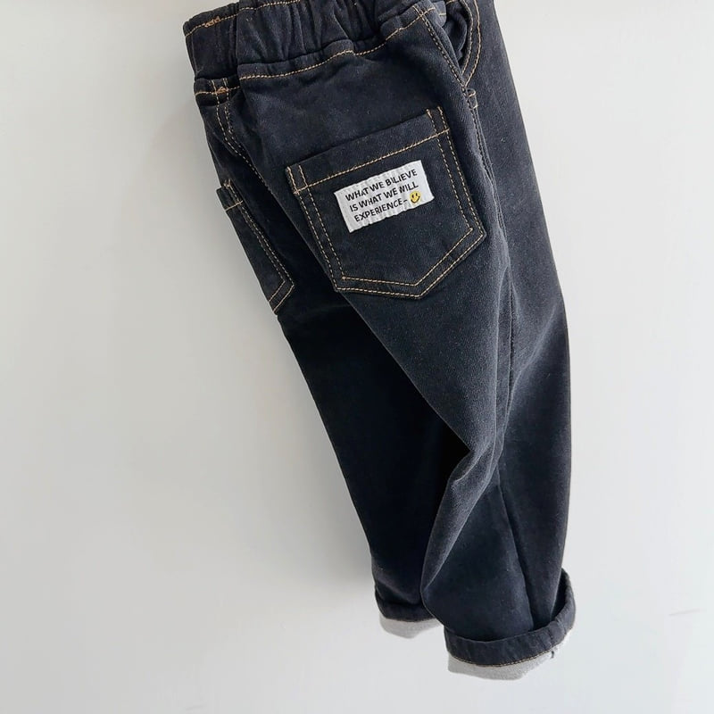 J-Room - Korean Children Fashion - #todddlerfashion - Basic Stretch Black Jeans - 3