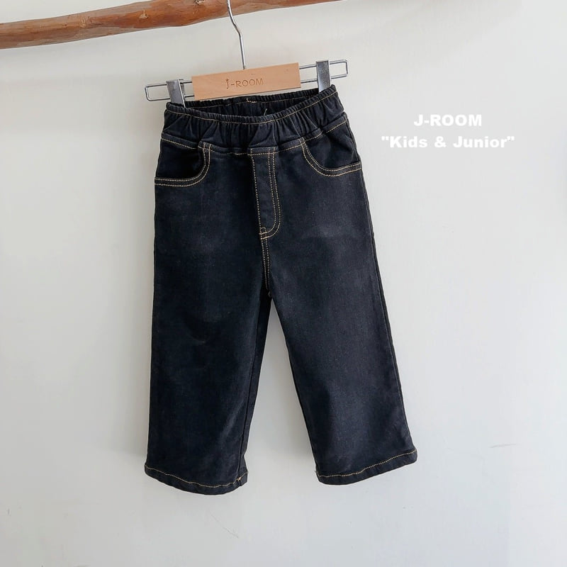 J-Room - Korean Children Fashion - #todddlerfashion - Basic Stretch Black Jeans - 4