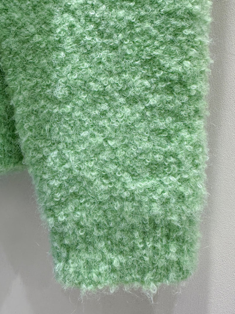 J dew - Korean Women Fashion - #momslook - Pom Pom Bouclé Knit - 11