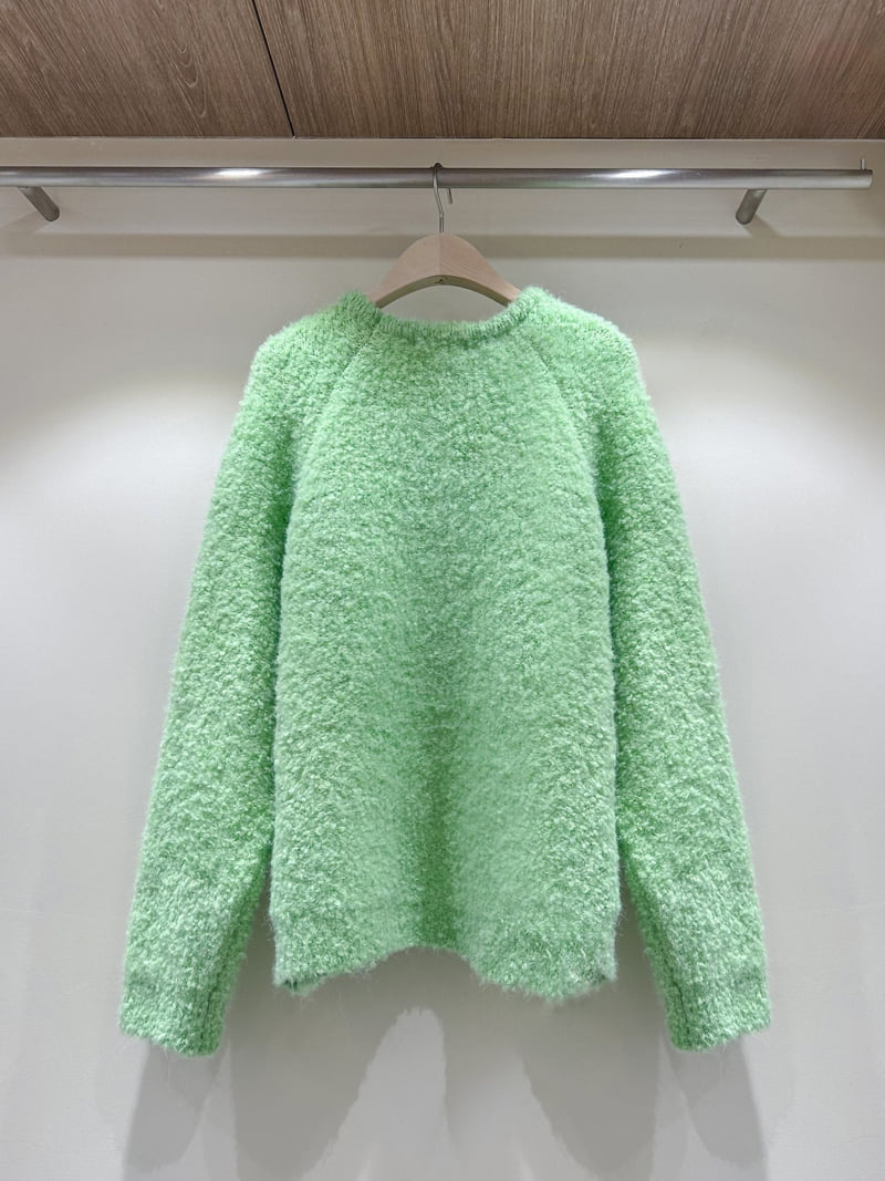 J dew - Korean Women Fashion - #momslook - Pom Pom Bouclé Knit - 5