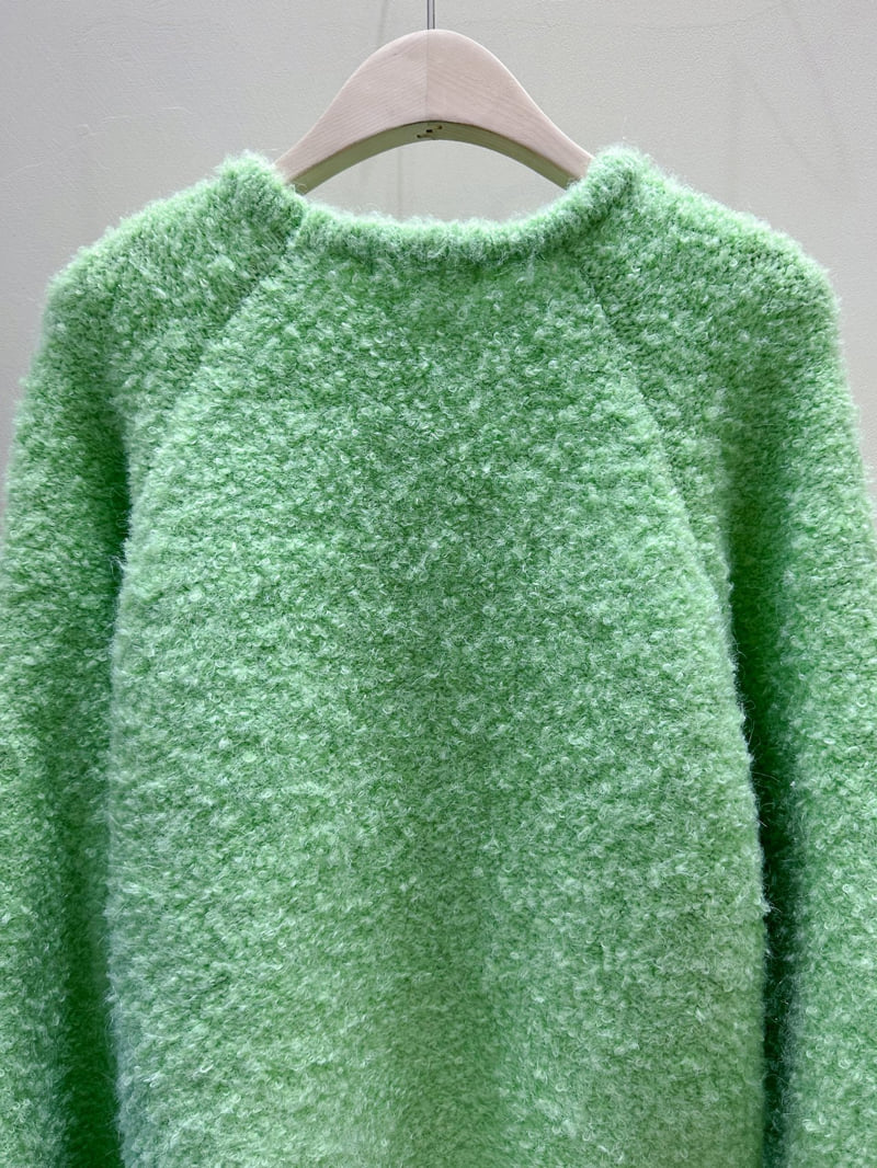 J dew - Korean Women Fashion - #momslook - Pom Pom Bouclé Knit - 7