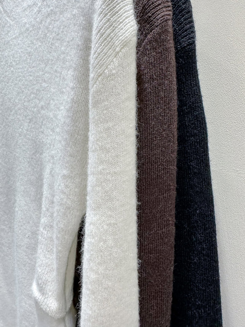 J dew - Korean Women Fashion - #momslook - Side Shirring Ribbed Knit - 12