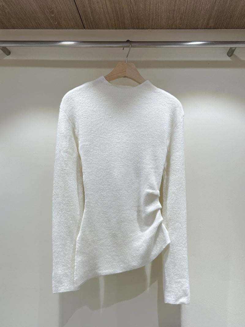 J dew - Korean Women Fashion - #momslook - Side Shirring Ribbed Knit - 2