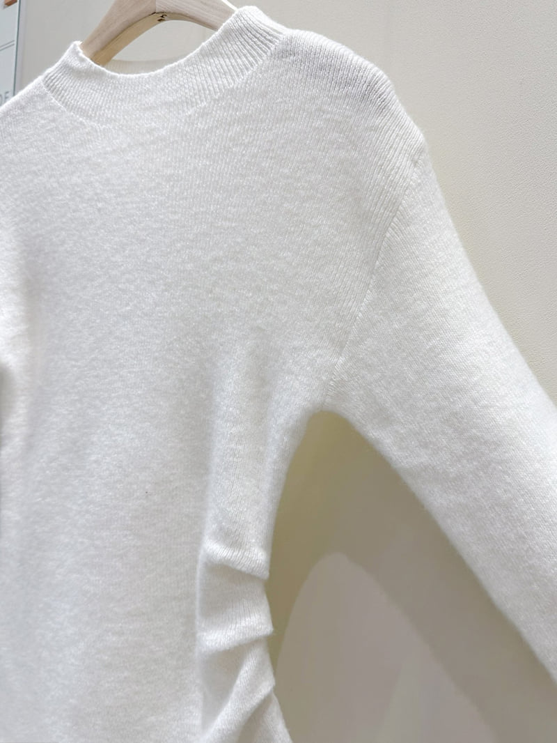 J dew - Korean Women Fashion - #momslook - Side Shirring Ribbed Knit - 8