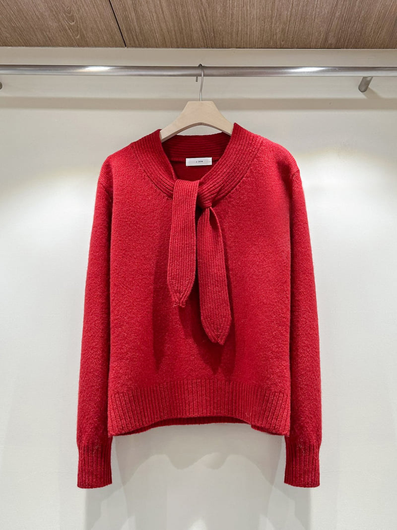 J dew - Korean Women Fashion - #momslook - Petite Tie Knit - 3
