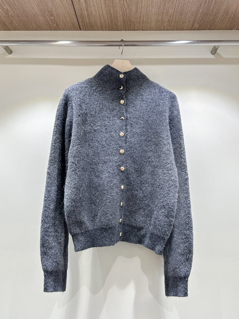 J dew - Korean Women Fashion - #womensfashion - Angora High Neck Cardigan - 4