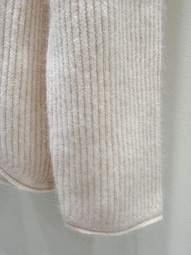 J dew - Korean Women Fashion - #momslook - Raccoon Wool Fold Knit - 11