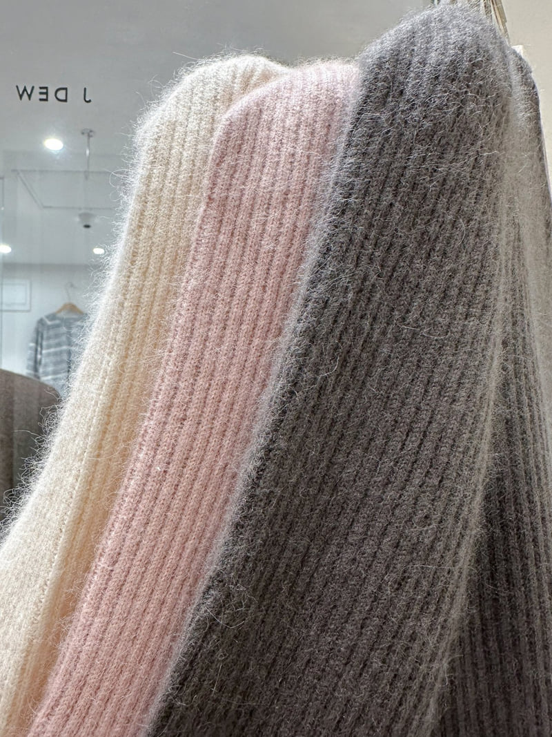 J dew - Korean Women Fashion - #momslook - Raccoon Wool Fold Knit - 12