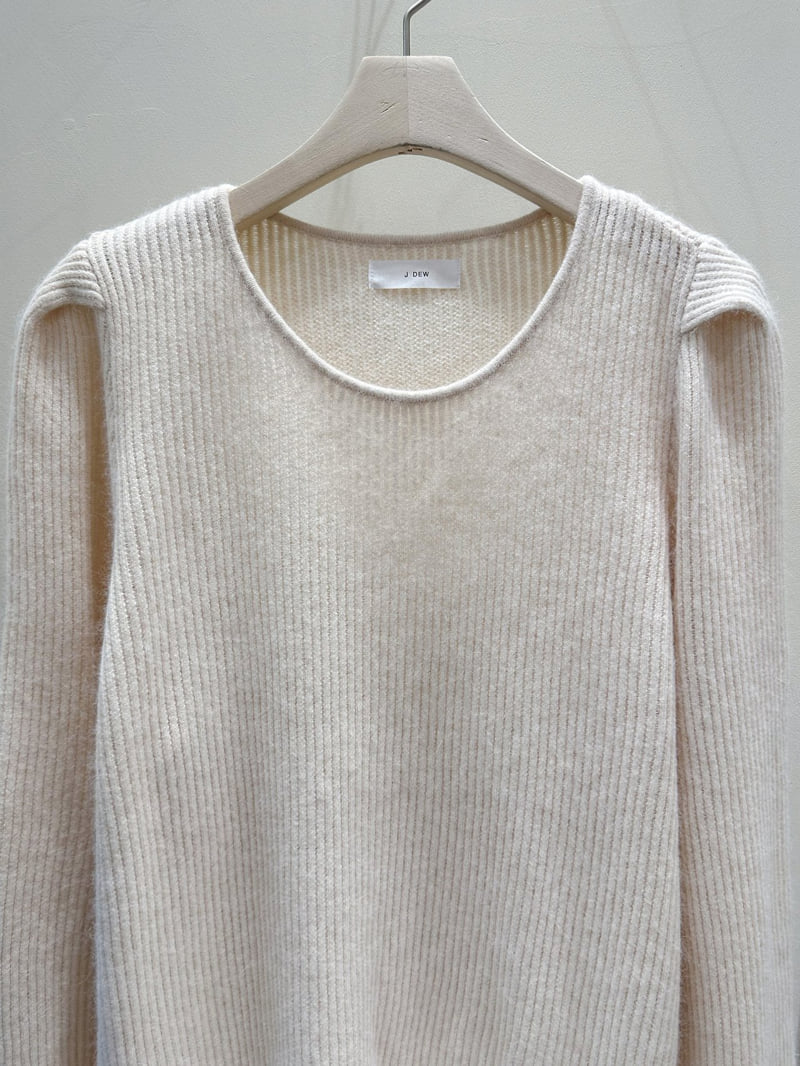 J dew - Korean Women Fashion - #momslook - Raccoon Wool Fold Knit - 6