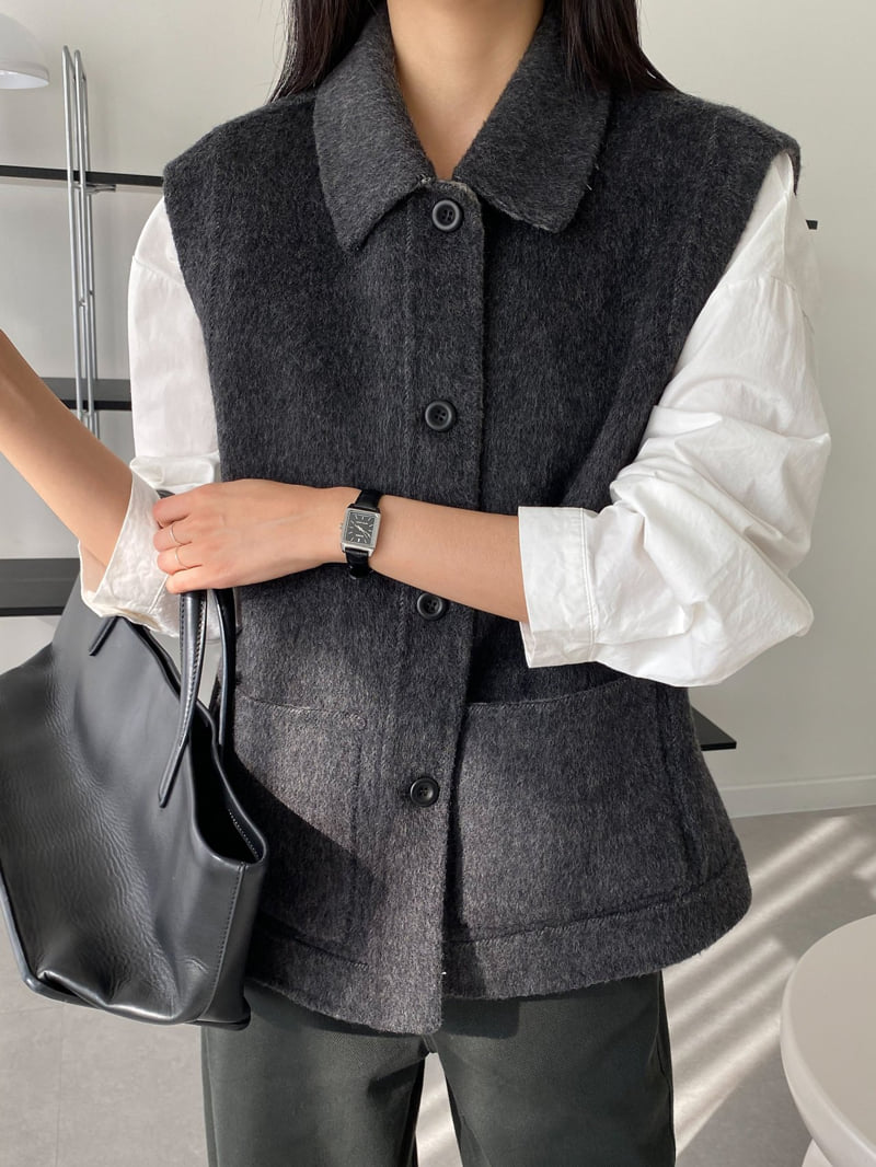 J dew - Korean Women Fashion - #momslook - Reversible Handmade Vest - 8