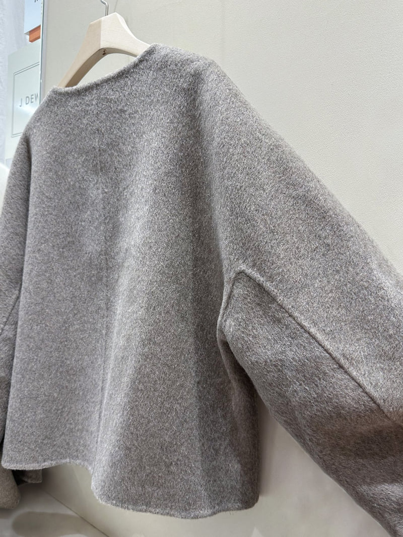 J dew - Korean Women Fashion - #romanticstyle - Round Neck Avant Handmade Coat - 9