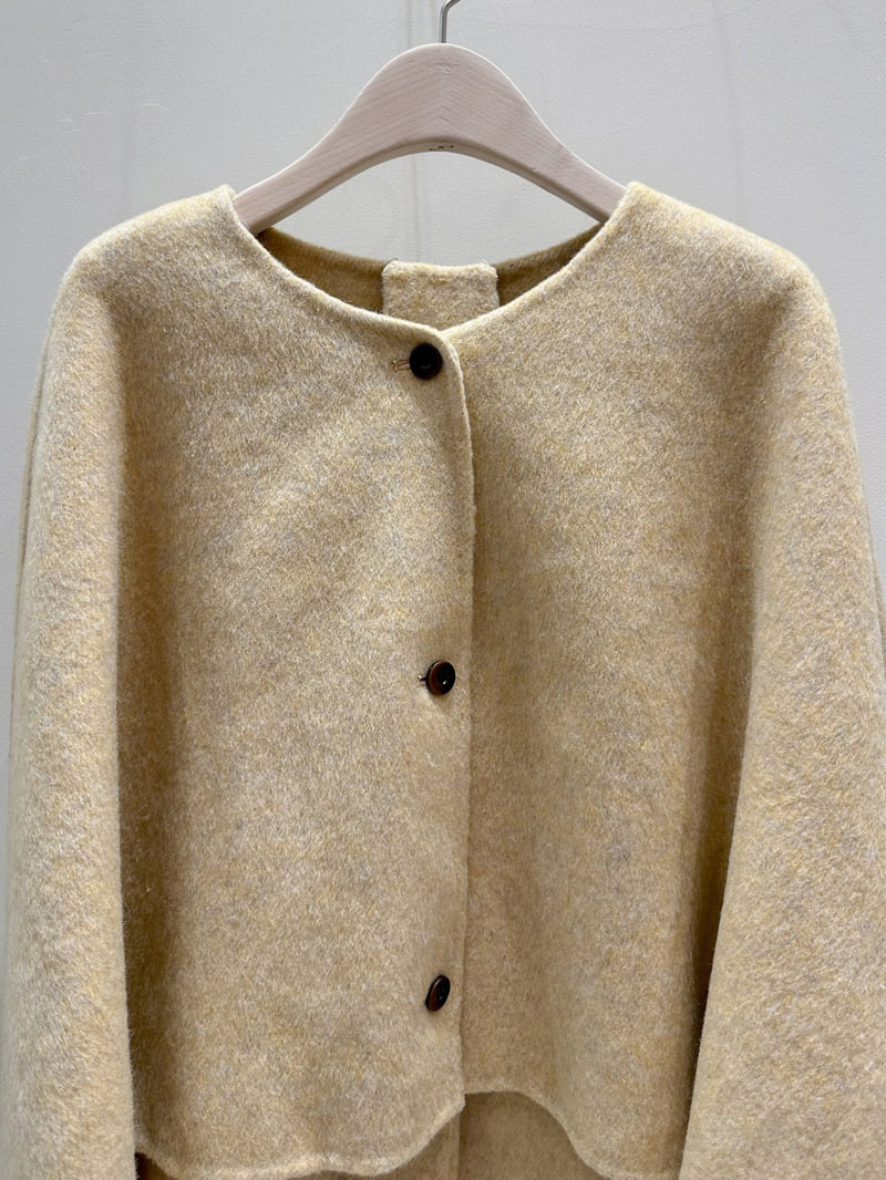 J dew - Korean Women Fashion - #romanticstyle - Puff Sleeve Handmade Jacket - 5