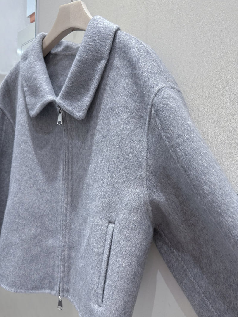 J dew - Korean Women Fashion - #shopsmall - Zip-Up Handmade Jacket - 7