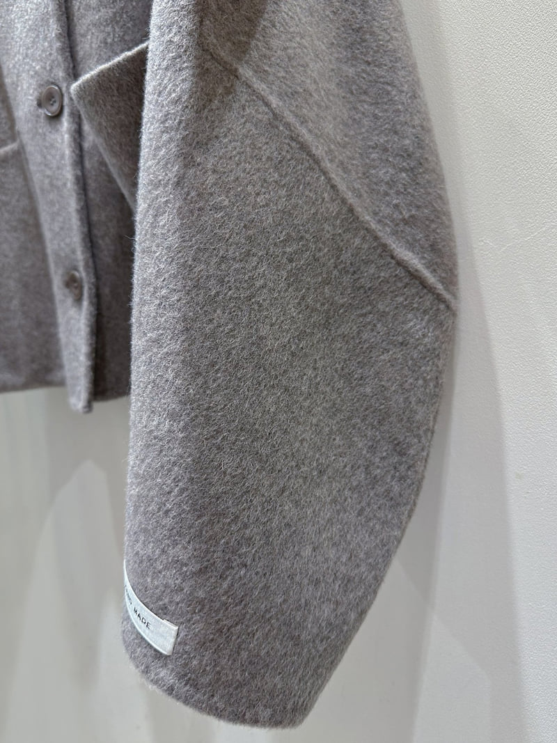 J dew - Korean Women Fashion - #thelittlethings - Round Neck Avant Handmade Coat - 12