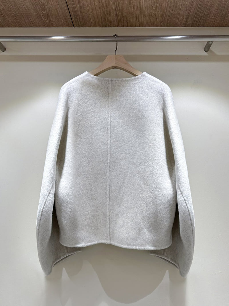 J dew - Korean Women Fashion - #vintageinspired - Round Neck Avant Handmade Coat - 5