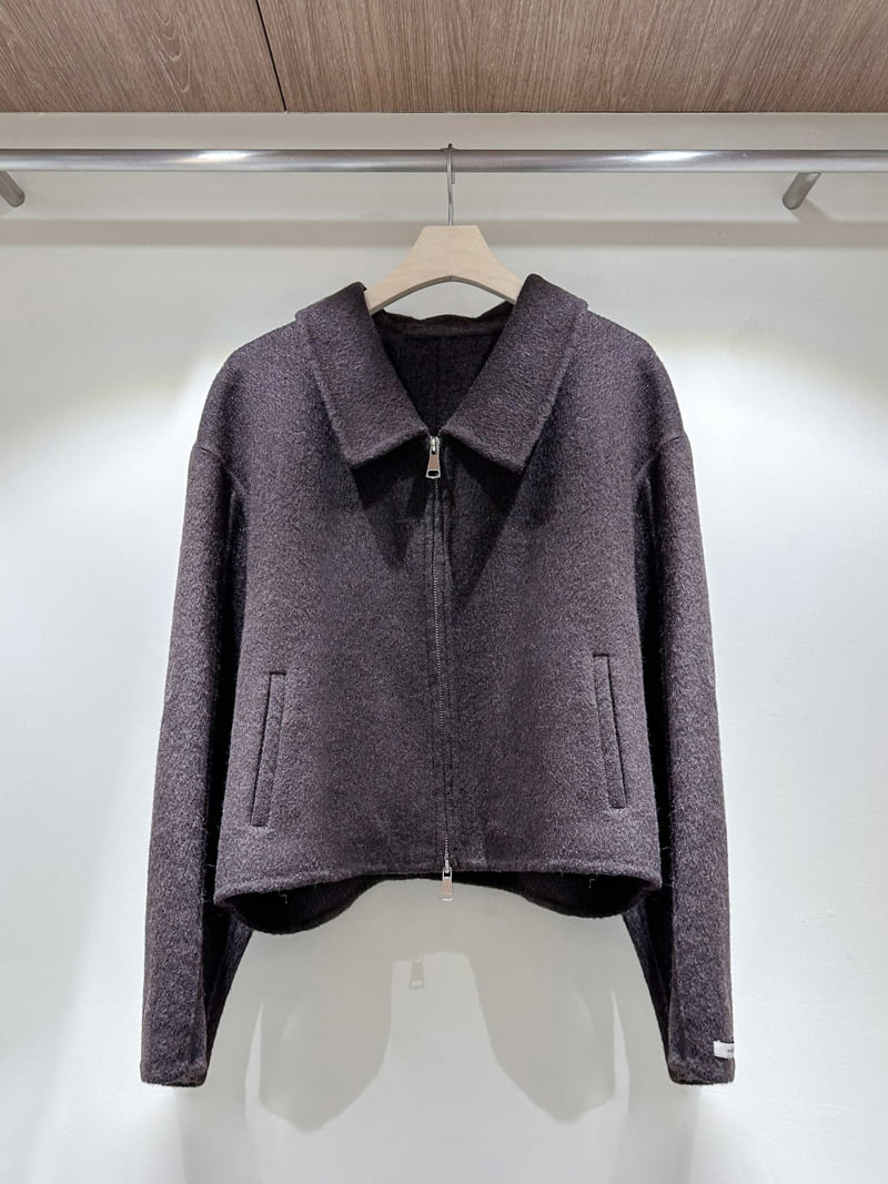 J dew - Korean Women Fashion - #vintagekidsstyle - Zip-Up Handmade Jacket - 3