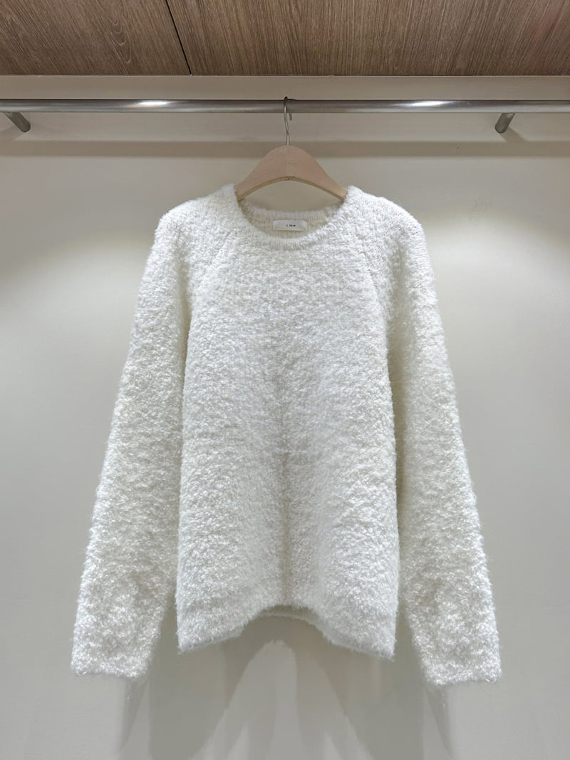 J dew - Korean Women Fashion - #womensfashion - Pom Pom Bouclé Knit - 2