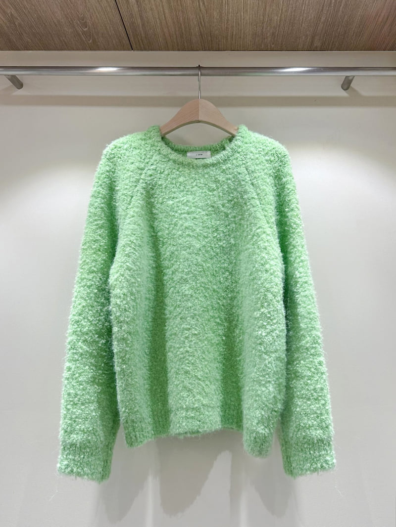J dew - Korean Women Fashion - #momslook - Pom Pom Bouclé Knit - 4