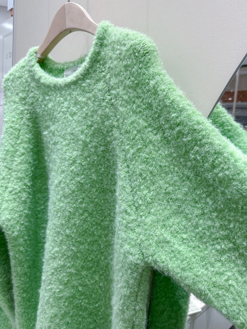 J dew - Korean Women Fashion - #womensfashion - Pom Pom Bouclé Knit - 8