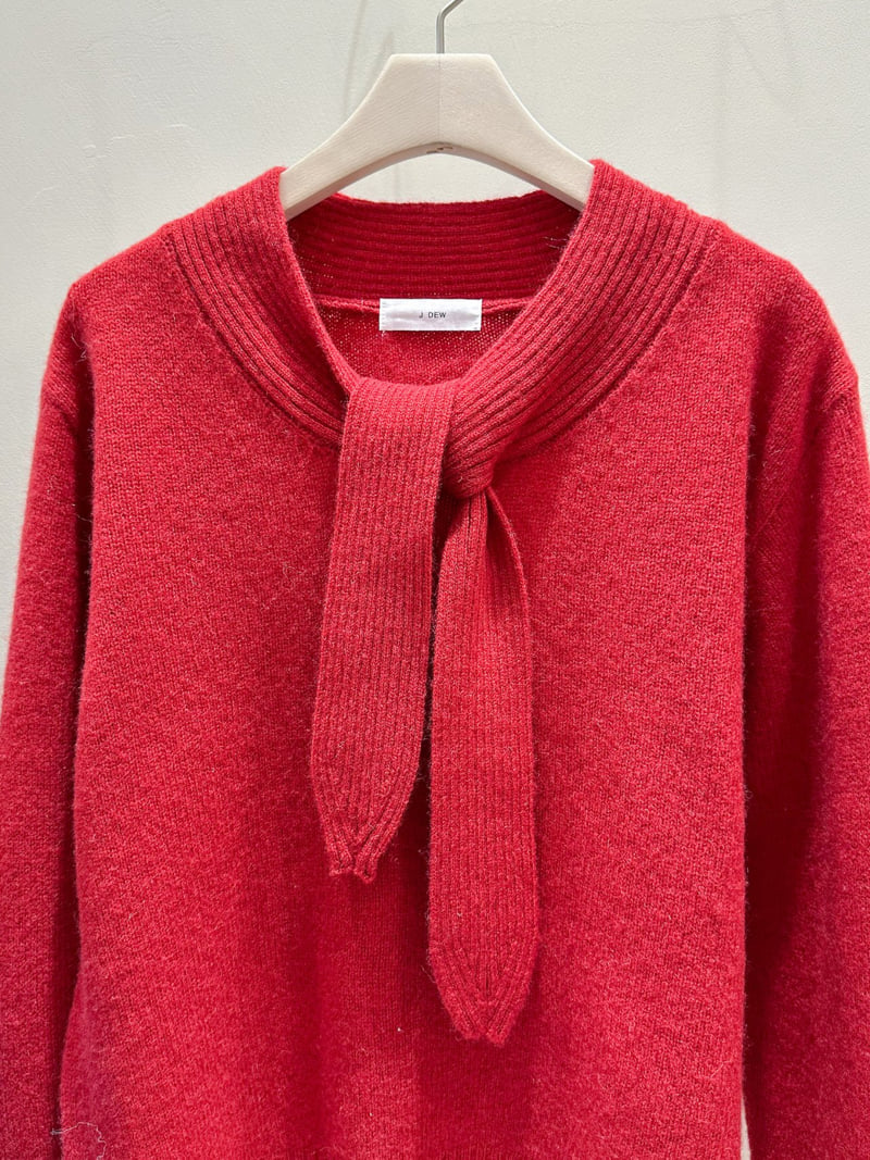 J dew - Korean Women Fashion - #womensfashion - Petite Tie Knit - 6