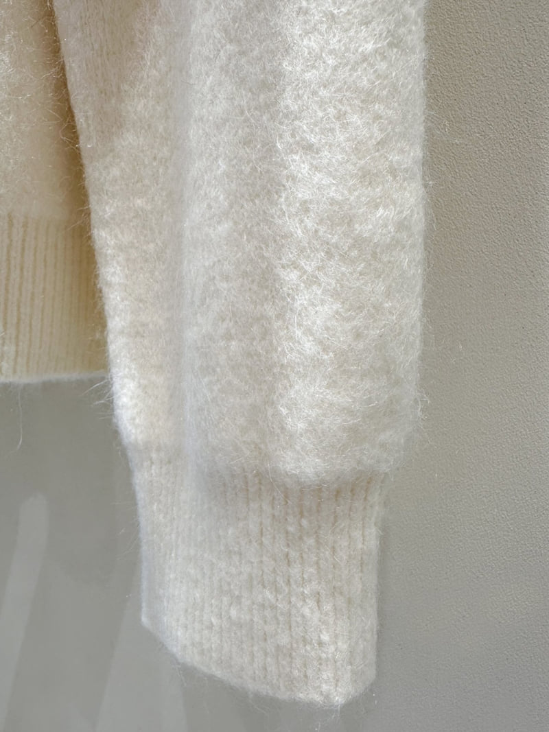 J dew - Korean Women Fashion - #womensfashion - Angora High Neck Cardigan - 9
