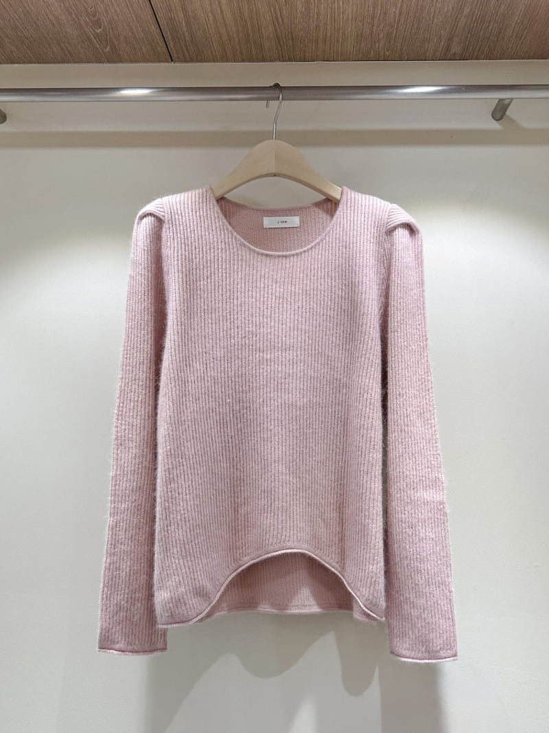 J dew - Korean Women Fashion - #womensfashion - Raccoon Wool Fold Knit - 3