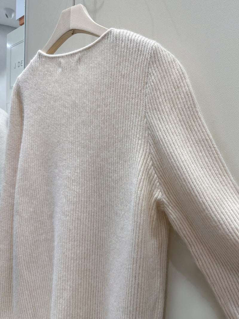 J dew - Korean Women Fashion - #womensfashion - Raccoon Wool Fold Knit - 9