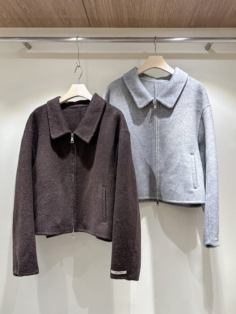 J dew - Korean Women Fashion - #womensfashion - Zip-Up Handmade Jacket