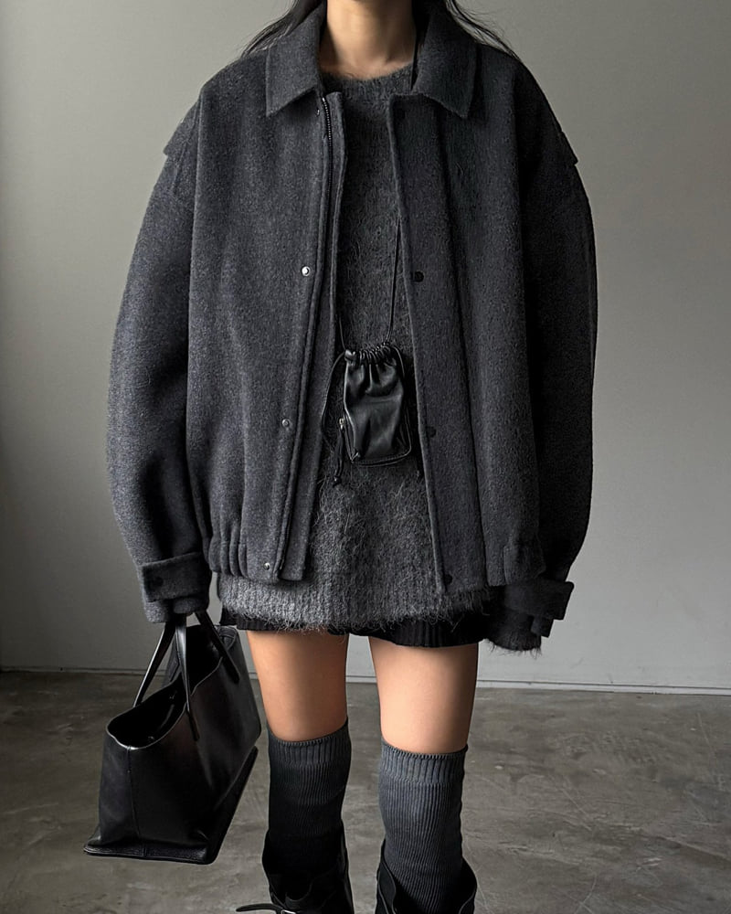 Jade Market - Korean Women Fashion - #momslook - Handmade Regular Jumper - 8