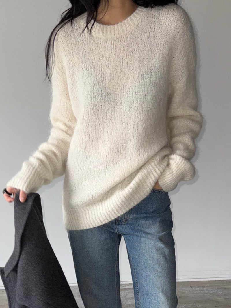 Jade Market - Korean Women Fashion - #momslook - Warm Plain Knit - 3