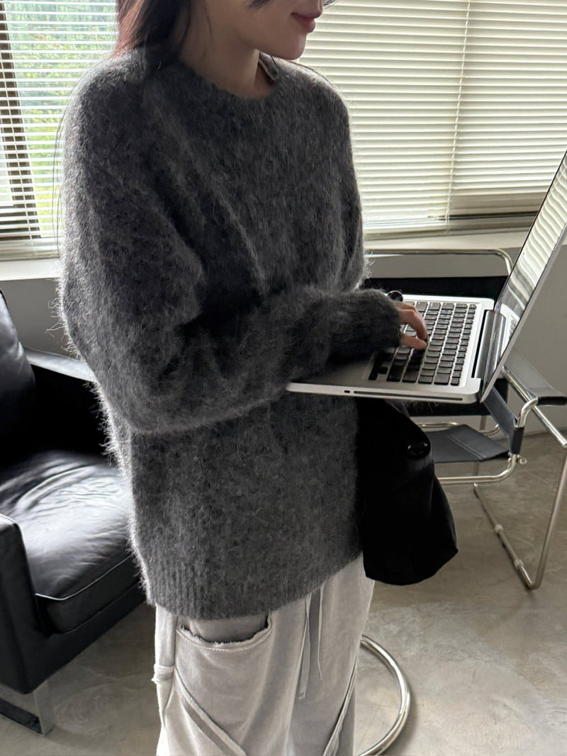 Jade Market - Korean Women Fashion - #momslook - Warm Plain Knit - 7