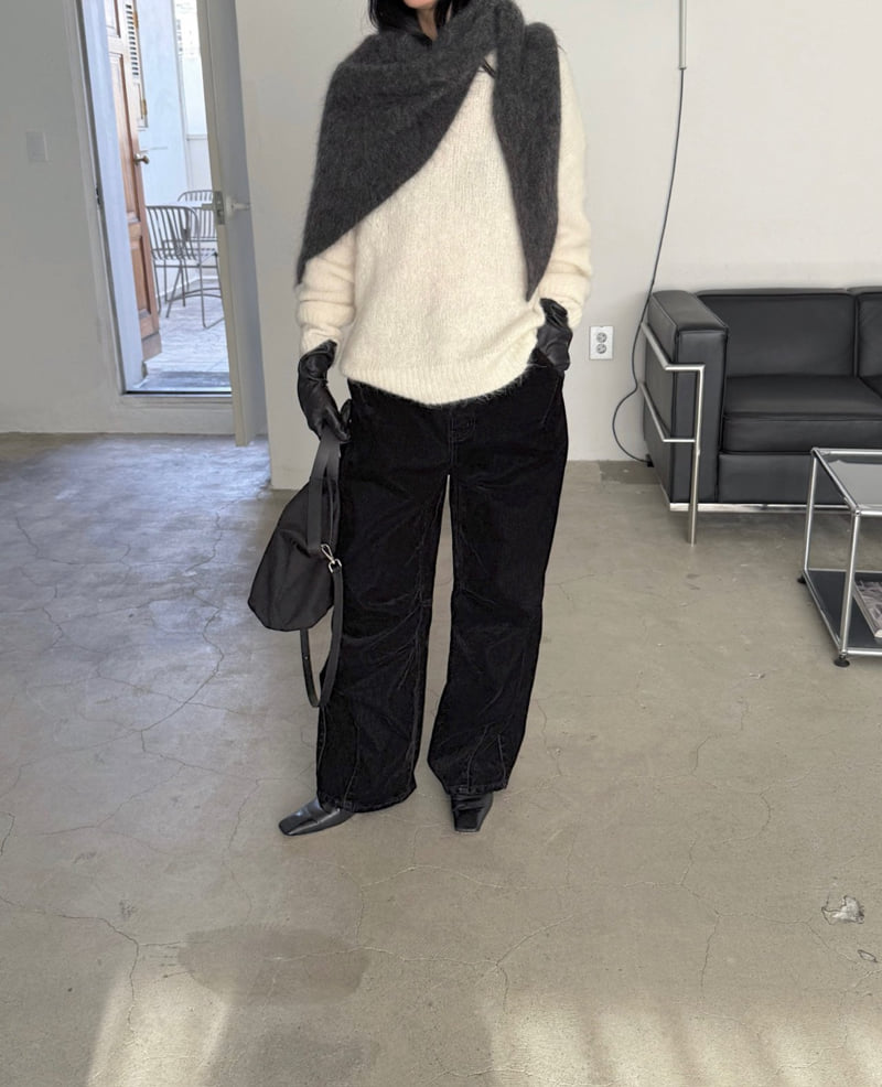 Jade Market - Korean Women Fashion - #momslook - Soft Mohair Muffler - 6