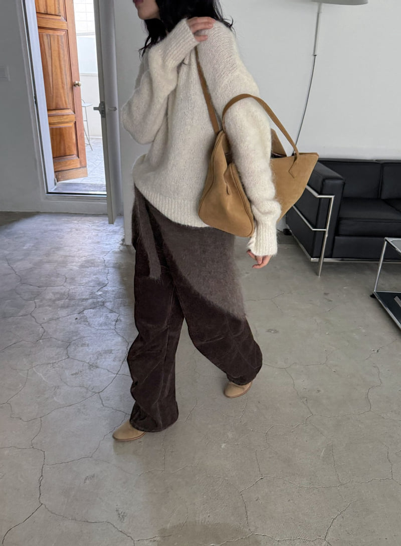 Jade Market - Korean Women Fashion - #momslook - Cool Dust Velvet Pants - 12