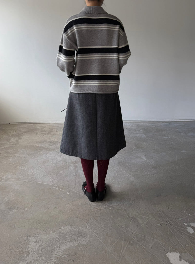 Jade Market - Korean Women Fashion - #momslook - Joy Zip-up Knit - 11